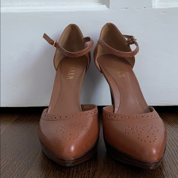 Ralph Lauren Stacked Wood Heels